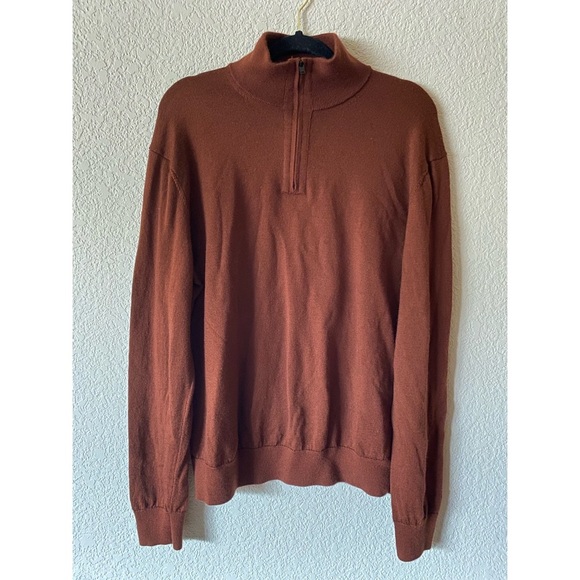Banana Republic Brown/Rust Zip Up Sweater - Picture 1 of 4
